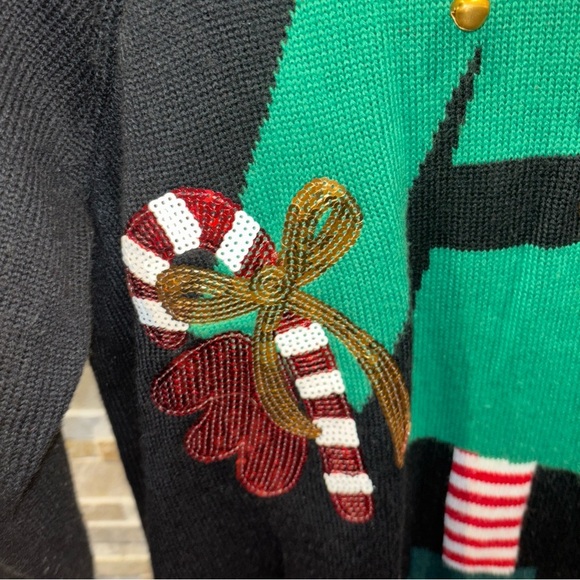 HOLIDAY TIME SIZE  3X  LADIES SWEATER   You Are The Elf With JINGLE Bells - Picture 9 of 11